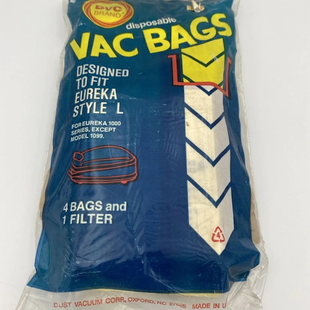 Dvc Brand Vacuum Bags‎ Style L For Eureka 1000 Series Except 1099 Pack Of 4
